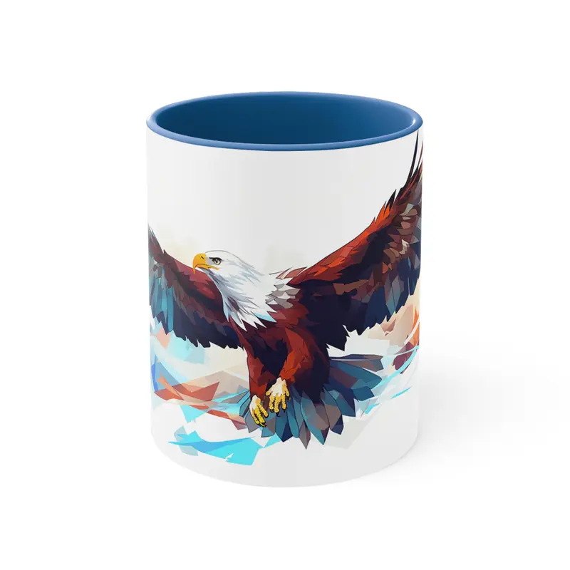 11oz Bi-color Eagle Mug