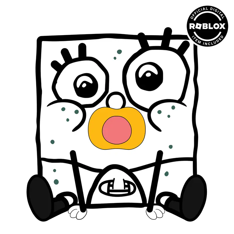 Baby DoodleBob Keychain (5in)