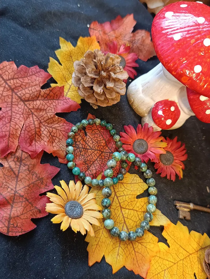 Bracelet turquoise d'Afrique