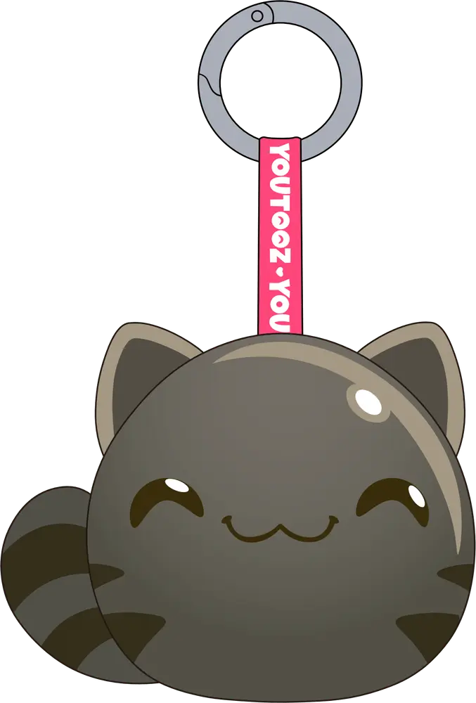 Cat Slime Keychain (5in)