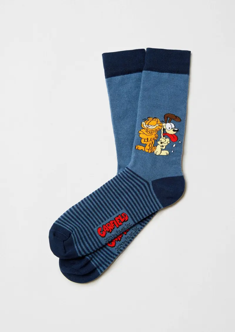Chaussettes BeGarfield & Odie Bleu