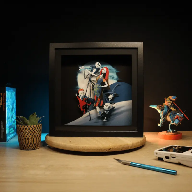 Diorama – Jack & Sally – Déco Murale