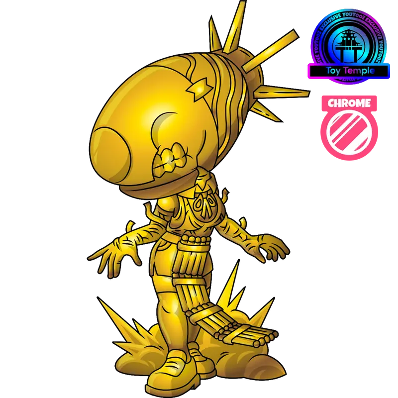 Figurine Gold Chrome Bomb