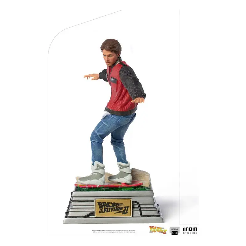 Figurine Marty McFly sur Hoverboard - Back to the Future