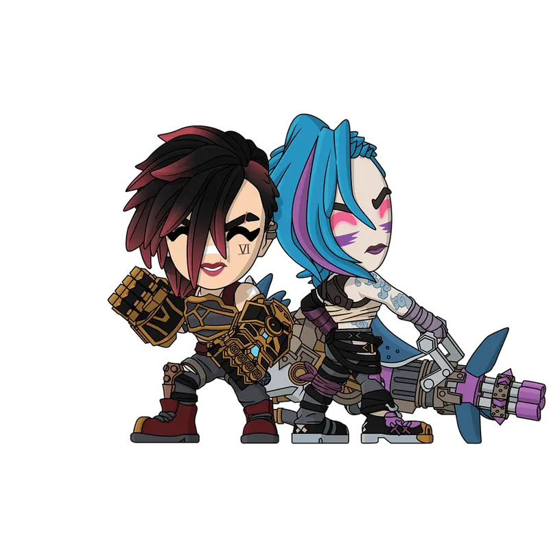 Figurine Vi and Jinx