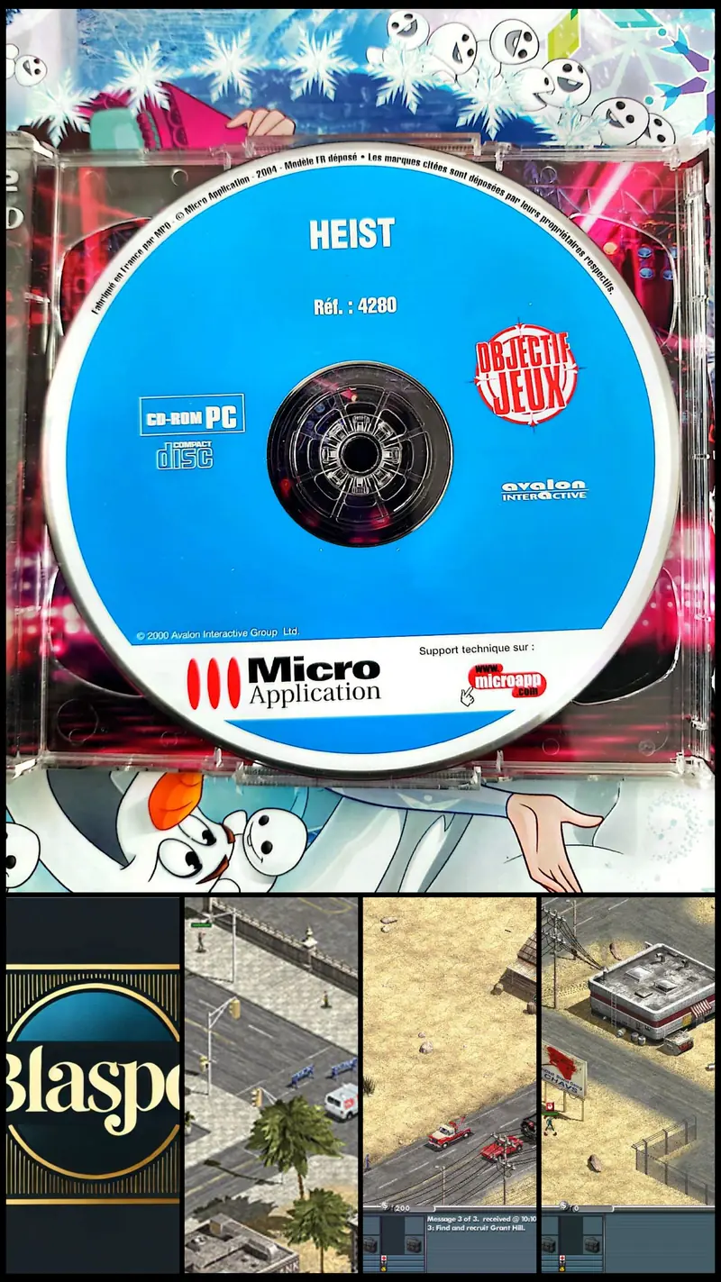 Heist – Jeu PC CD-ROM Stratégie Braquage Action | CD Seul Sans Boîtier | Avalon Interactive