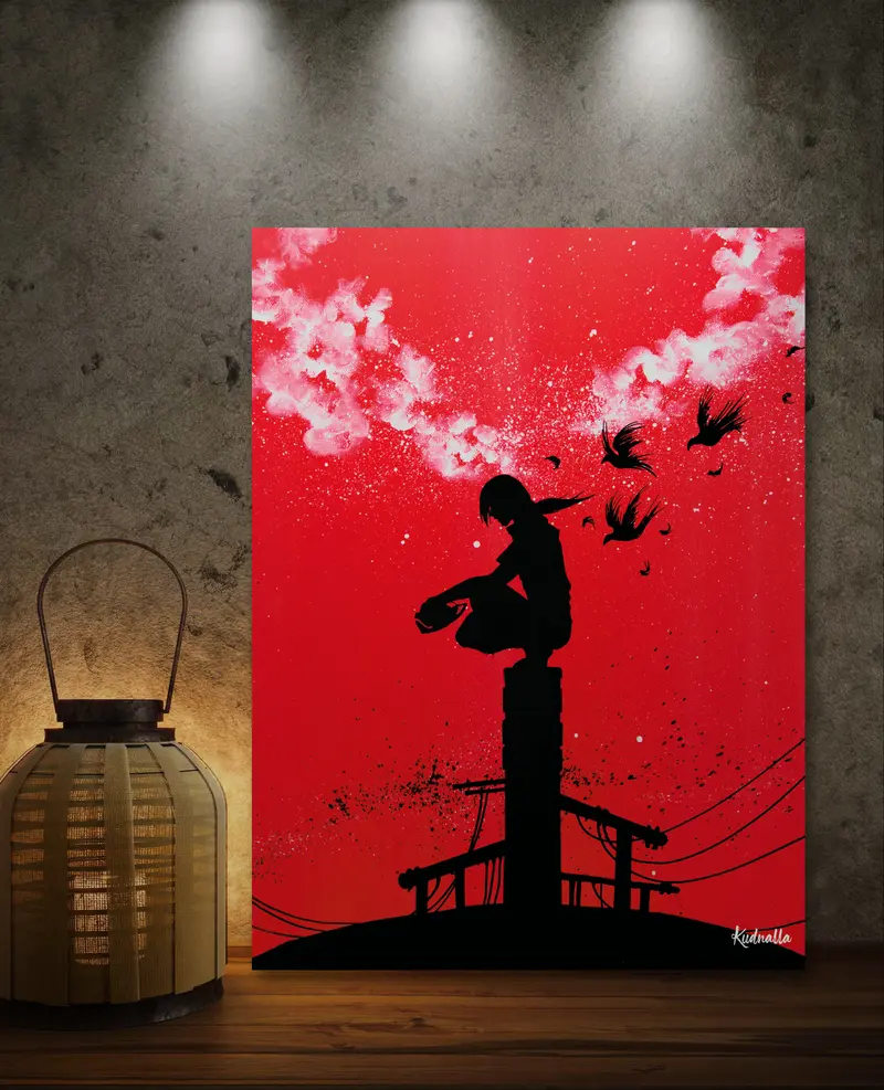 Itachi Naruto - Print Tableau Rigide