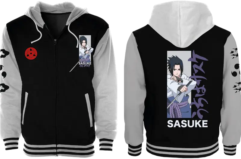 NARUTO SHIPPUDEN - Sasuke - Blouson Teddy (XL)
