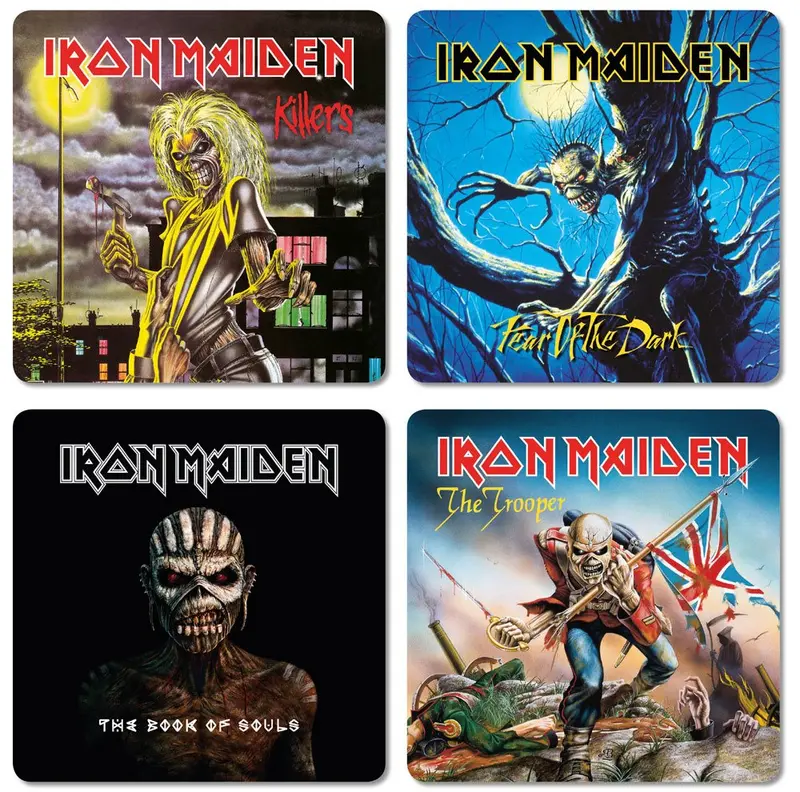 Pack de 4 Sous-Verres Iron Maiden