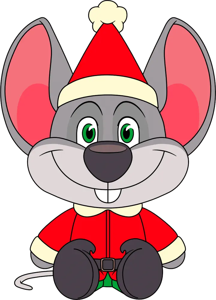 Peluche Chuck E. Cheese Christmas Edition