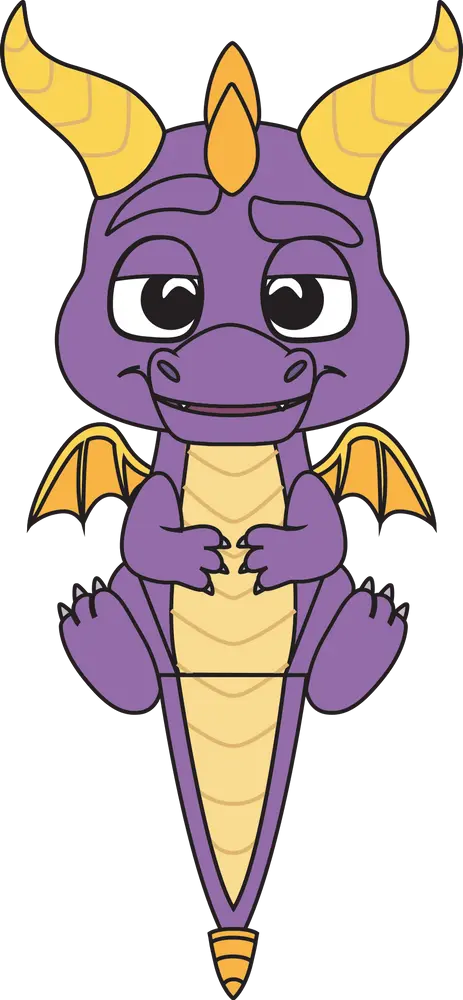 Peluche Spyro Chill – 22,9 cm