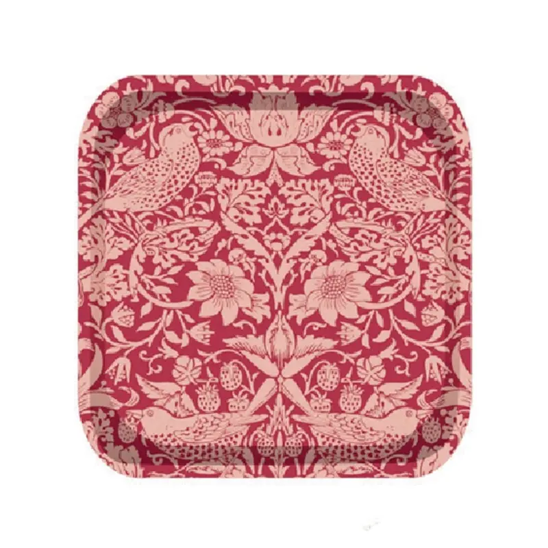 Plateau William Morris - ACS Raspberry 20x20 cm