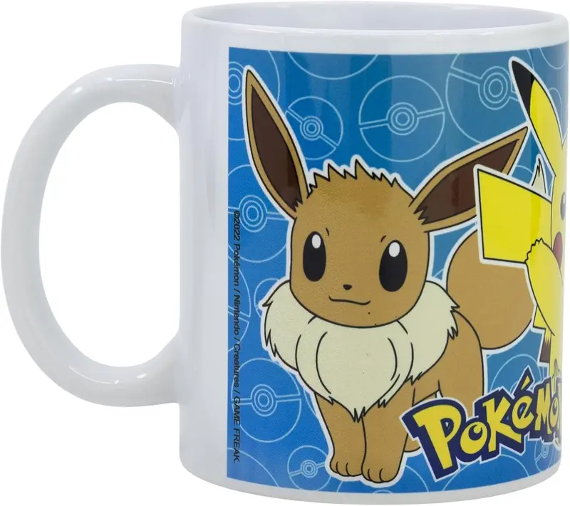 Pokemon - Evoli-Glumanda-Pikachu - Tasse
