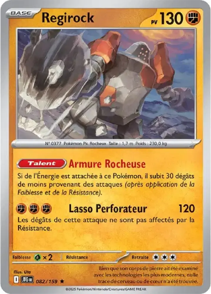 Pokémon - Regirock (JTG 082/159) - Aventures Ensemble