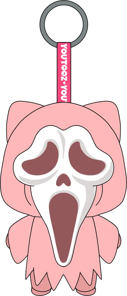 Porte-clés peluche Cute Ghost Face