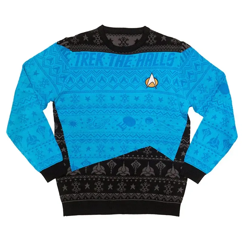 Pull de Noël Star Trek Bleu