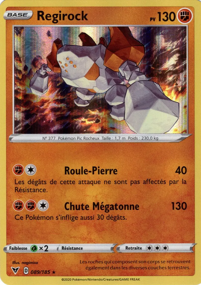 Regirock Reverse - 089/185 R - EB04