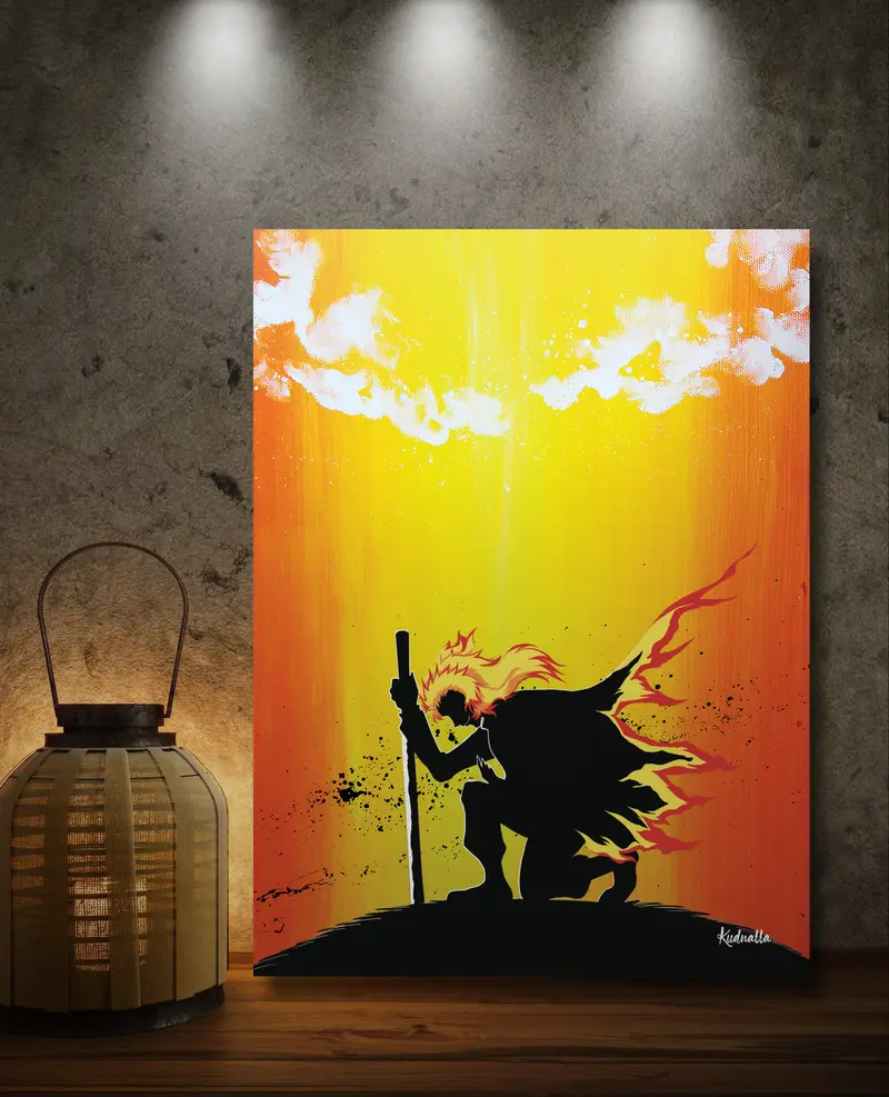 Rengoku Demon Slayer - Print Tableau Rigide