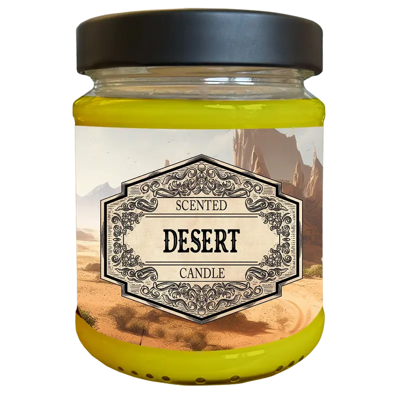 Scented Candle - Desert with surprise dice
