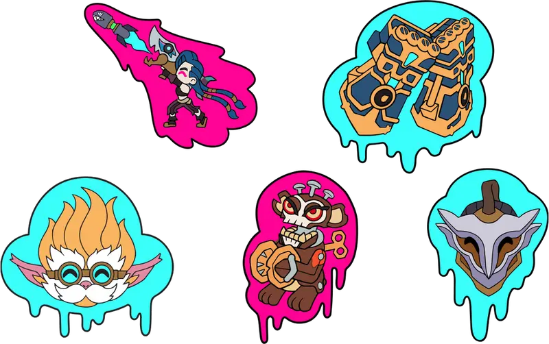 Set de 5 pin's Arcane