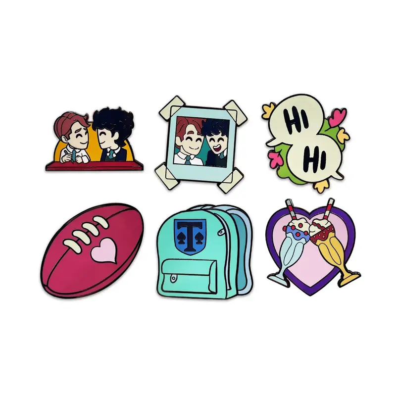 Set de 6 Pin's Heartstopper - Édition Limitée