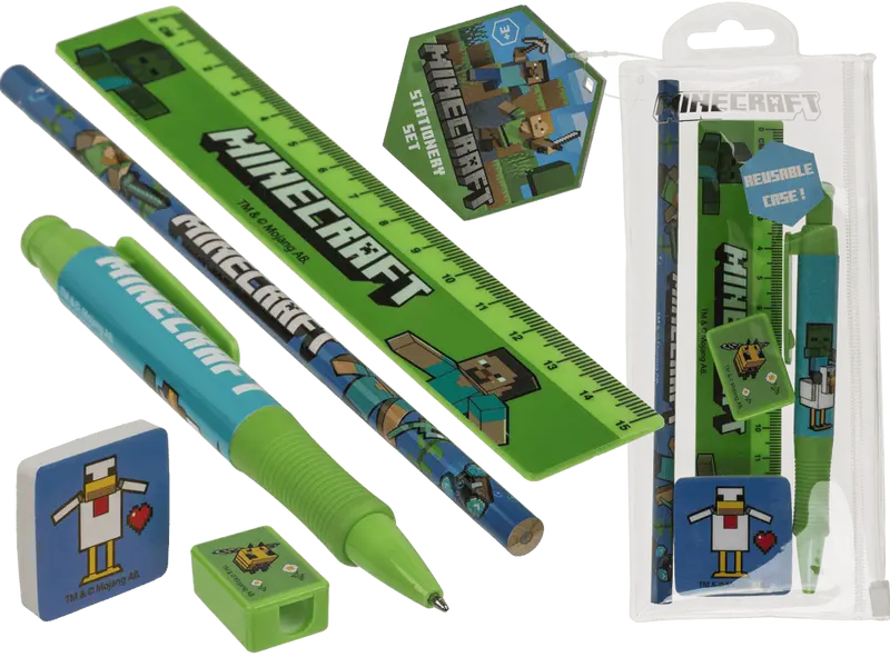 Set de papeterie Minecraft