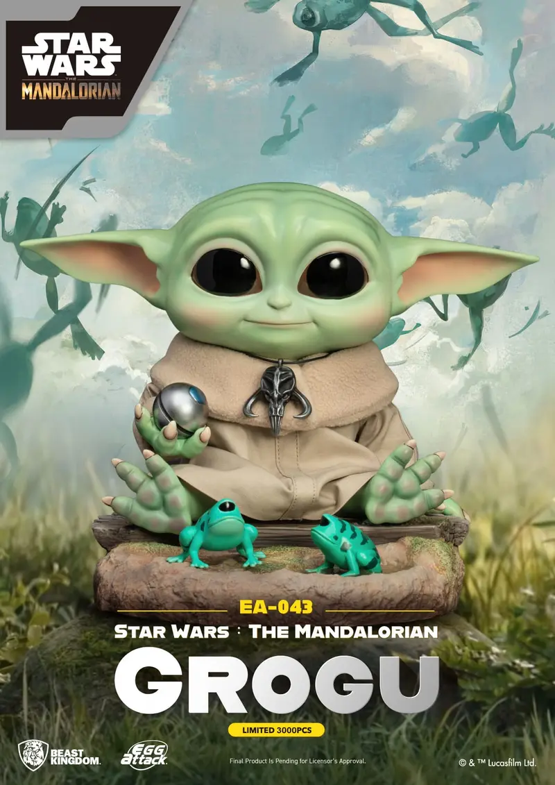 Statuette Grogu Egg Attack