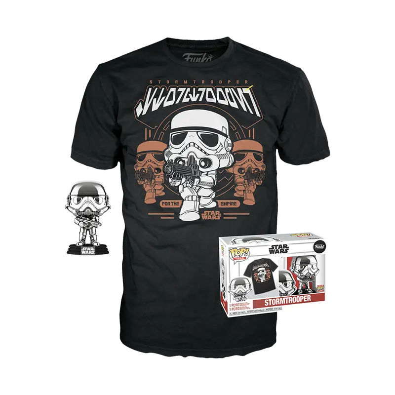 Stormtrooper "Chrome" - Pop! & Tee