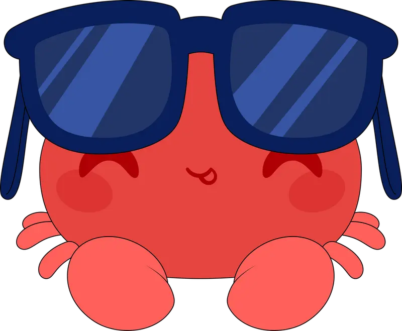 Summer Vibes Crab Plush (9in)