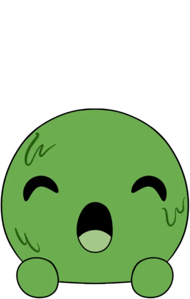 Surprised Slimecicle Stickie (6in)