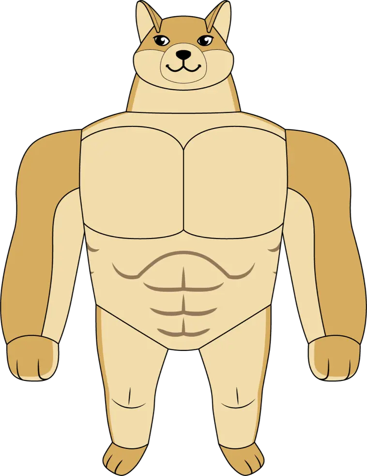 Swole Doge Plush (1ft)