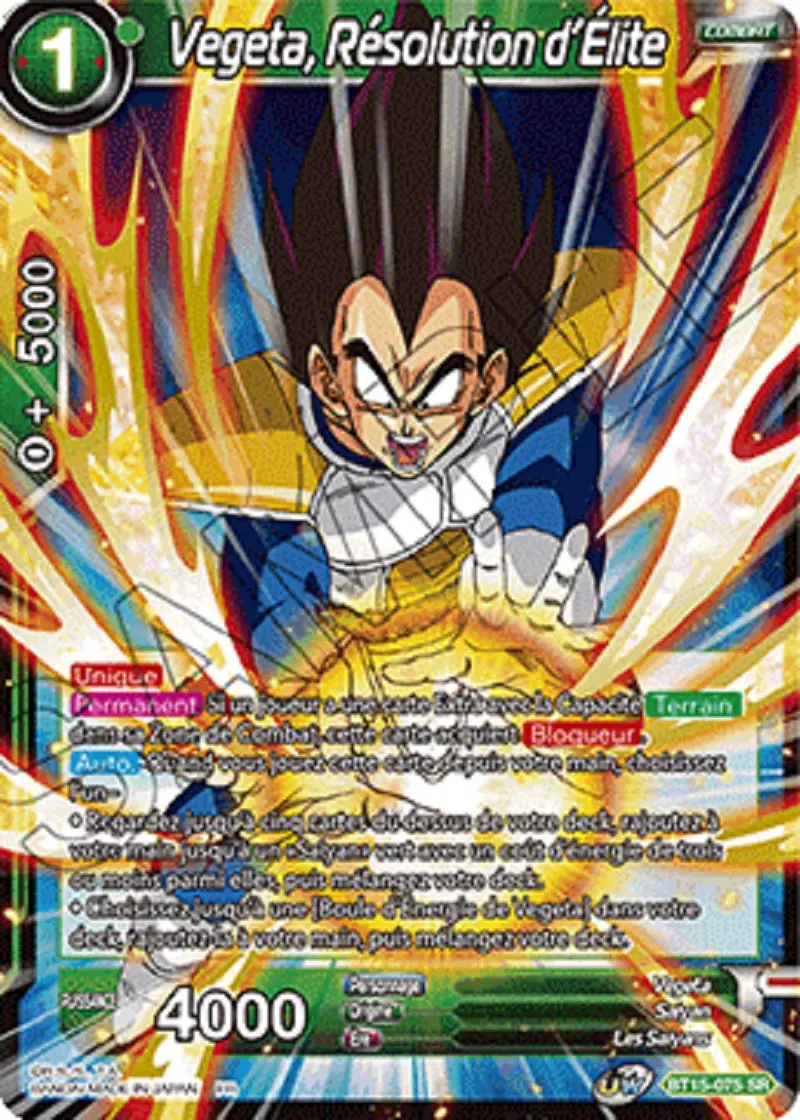 Vegeta, Résolution d'Élite